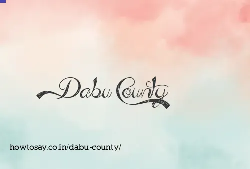 Dabu County