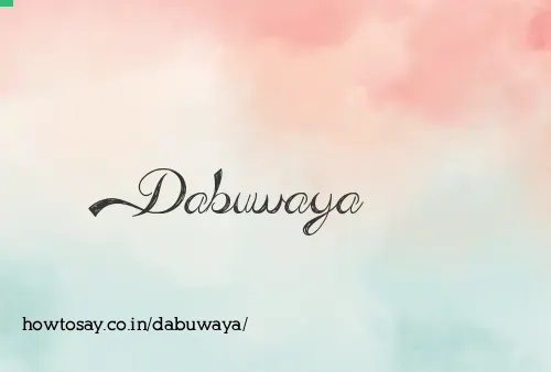 Dabuwaya
