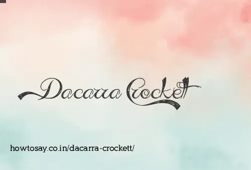 Dacarra Crockett