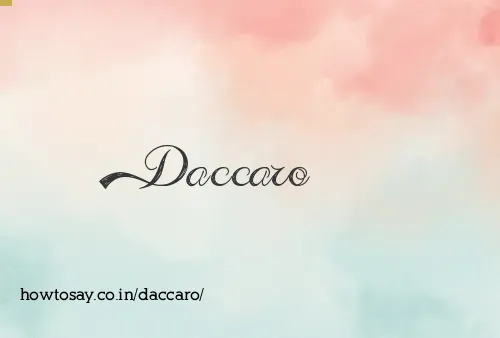 Daccaro