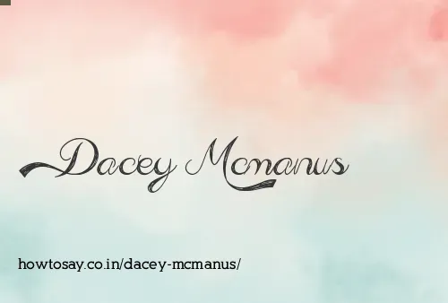 Dacey Mcmanus