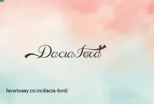 Dacia Ford