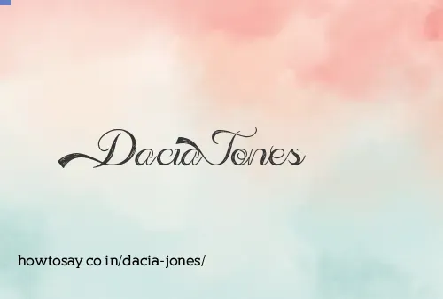 Dacia Jones