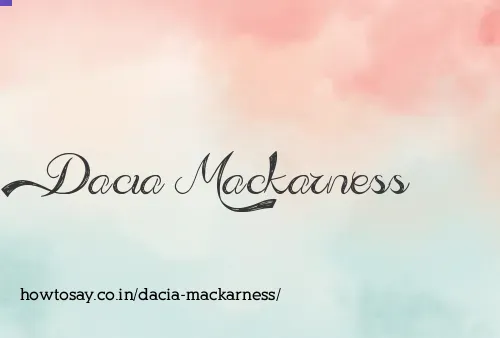 Dacia Mackarness