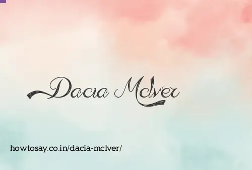 Dacia Mclver