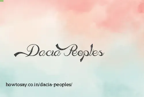 Dacia Peoples