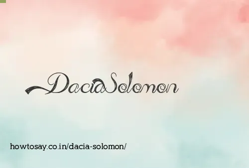Dacia Solomon