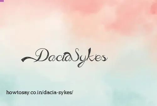 Dacia Sykes