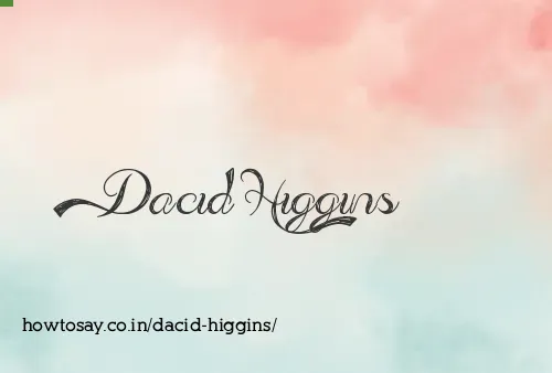 Dacid Higgins