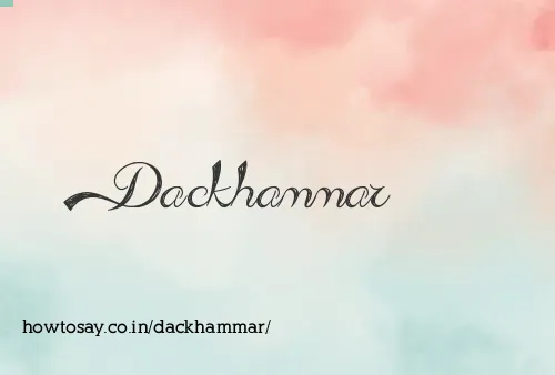 Dackhammar