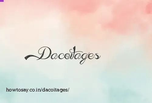Dacoitages
