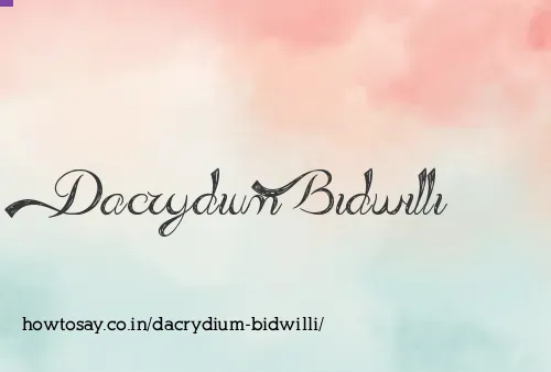 Dacrydium Bidwilli