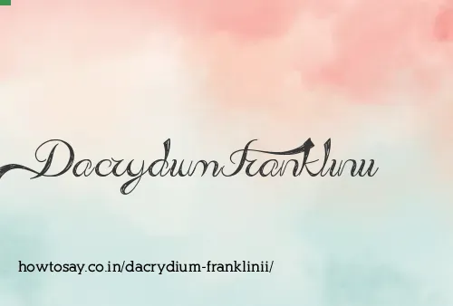 Dacrydium Franklinii