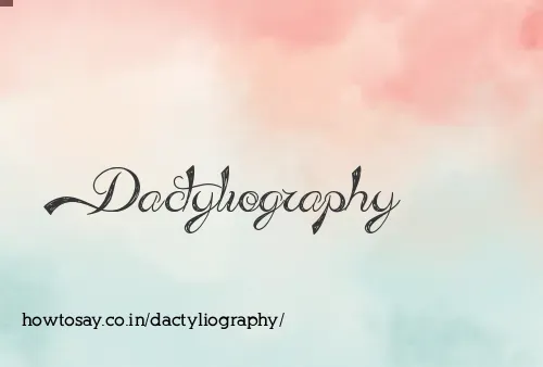 Dactyliography