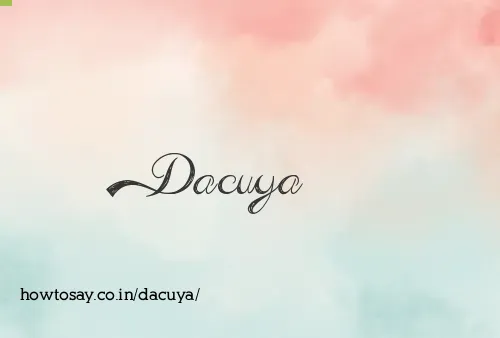 Dacuya