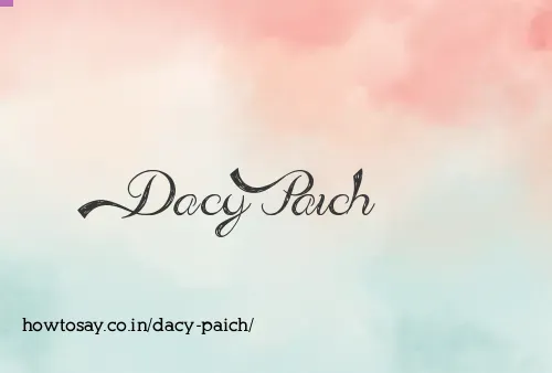 Dacy Paich