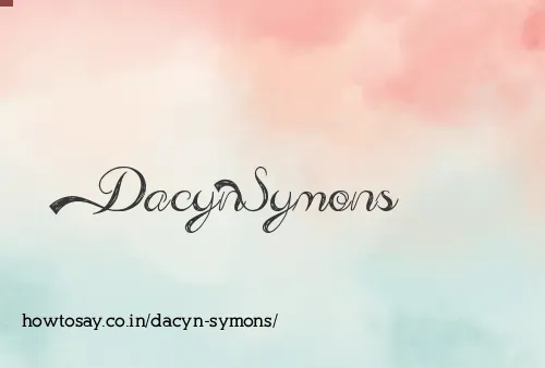 Dacyn Symons