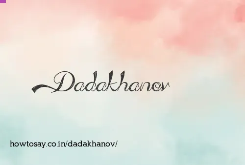 Dadakhanov