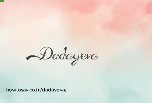 Dadayeva