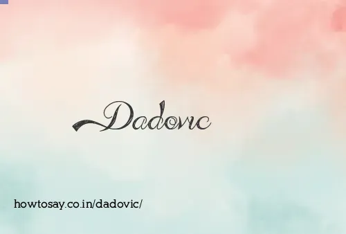 Dadovic