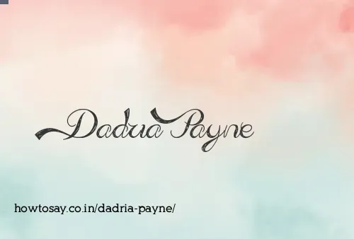 Dadria Payne