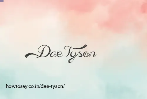Dae Tyson