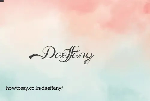 Daeffany