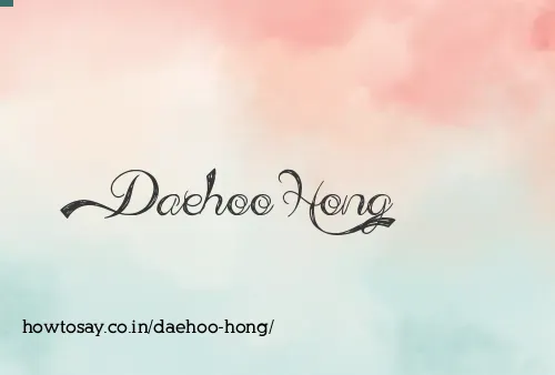 Daehoo Hong