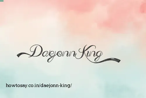 Daejonn King