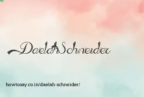 Daelah Schneider
