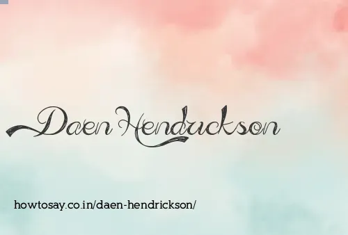 Daen Hendrickson