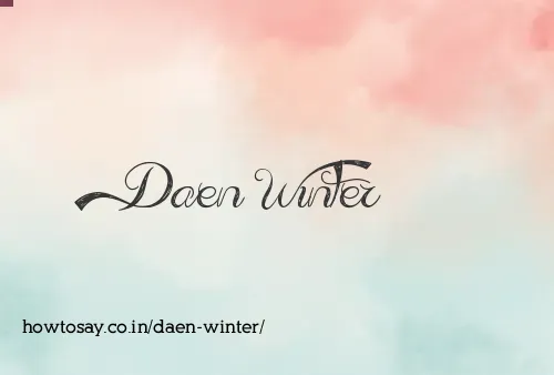 Daen Winter