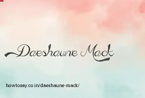 Daeshaune Mack