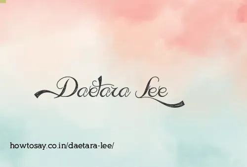 Daetara Lee