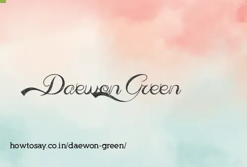 Daewon Green