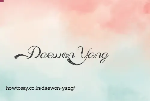 Daewon Yang