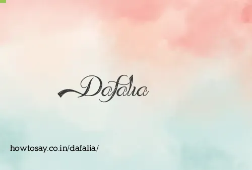 Dafalia