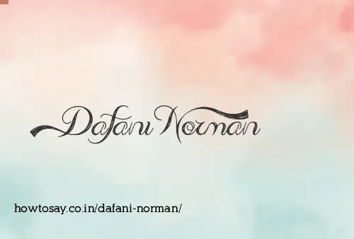 Dafani Norman