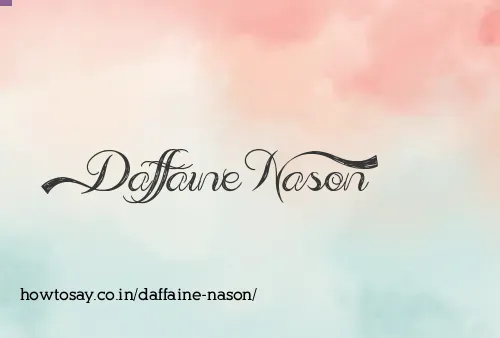 Daffaine Nason