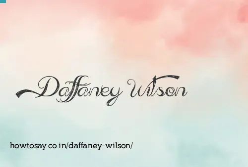 Daffaney Wilson