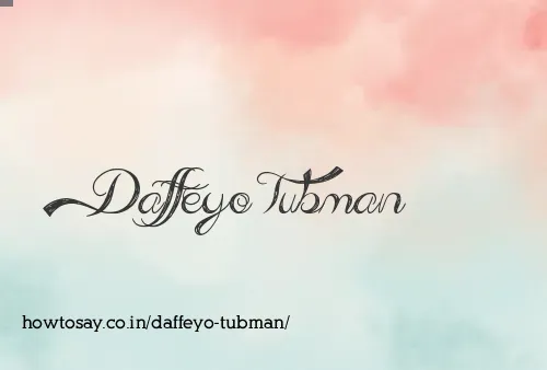 Daffeyo Tubman