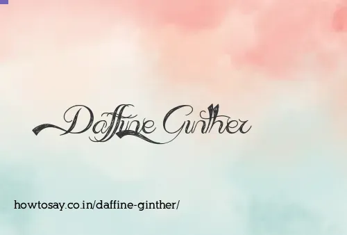 Daffine Ginther