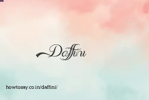 Daffini