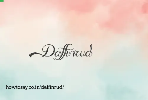 Daffinrud