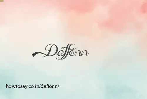 Daffonn