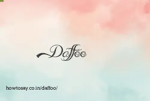 Daffoo