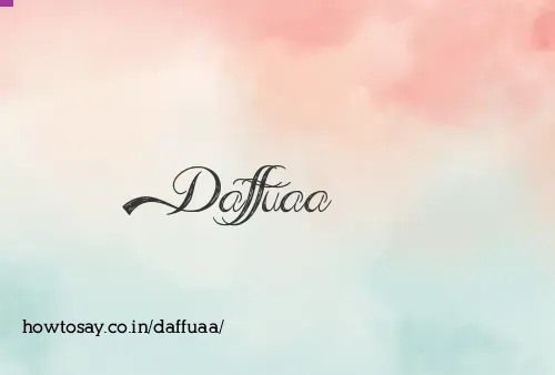 Daffuaa