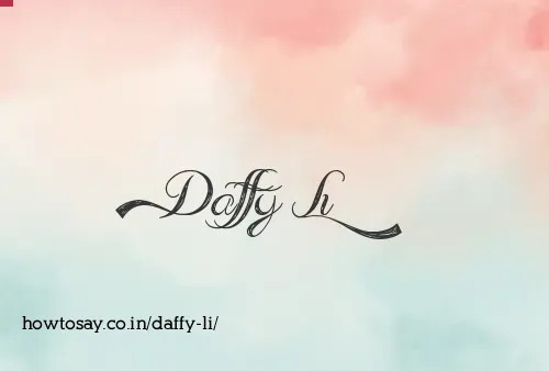 Daffy Li