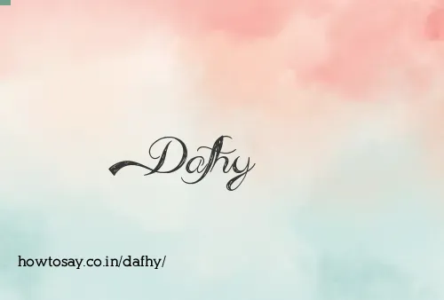 Dafhy