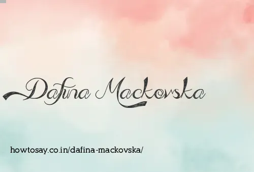 Dafina Mackovska